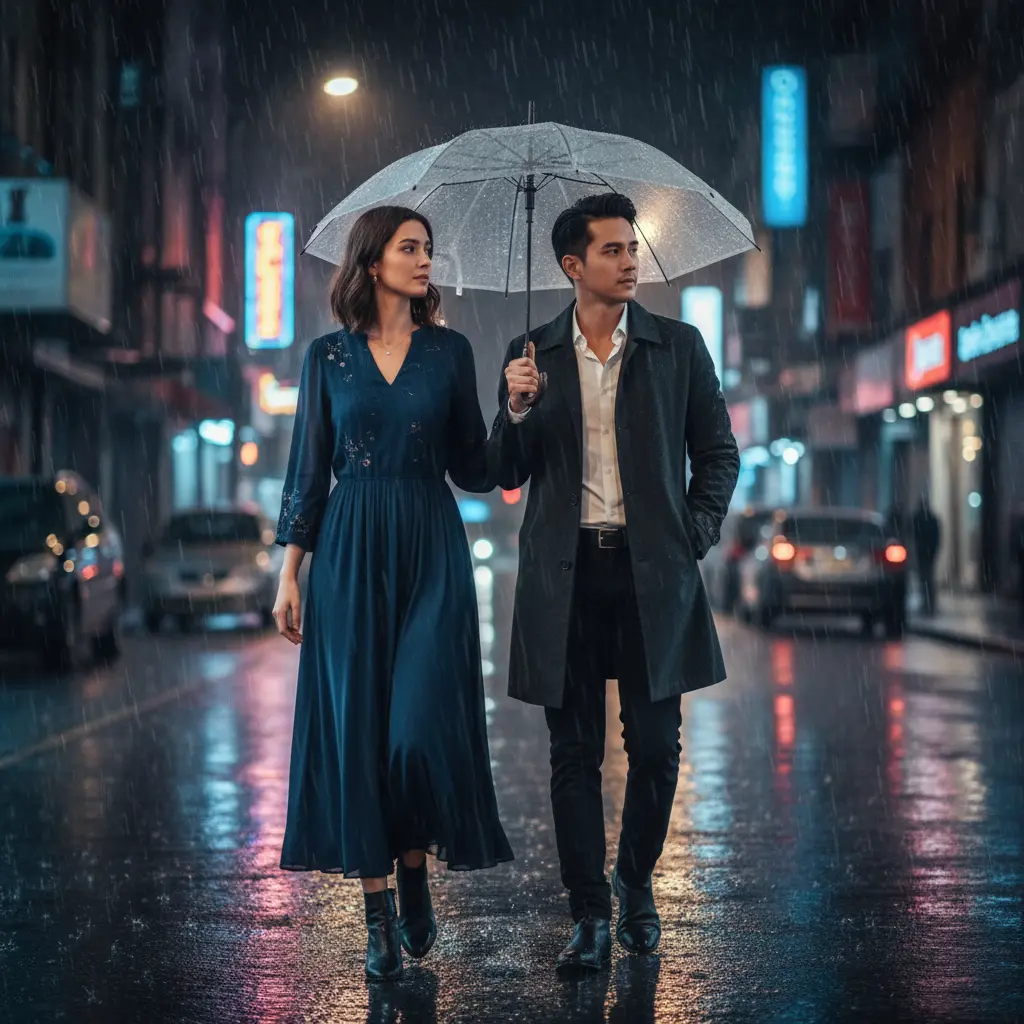 Rain Reflection Night - Jalanan Basah Malam Hari